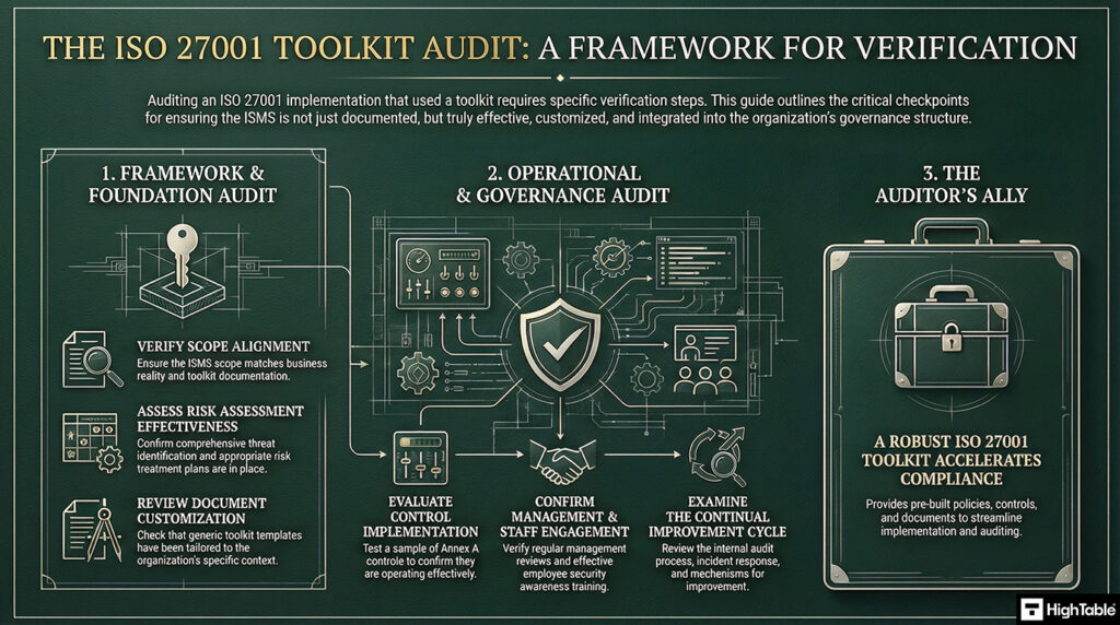 How to audit an ISO 27001 Toolkit - Infographic