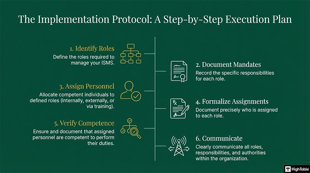 How to implement ISO 27001 Clause 5.3 Organisational Roles, Responsibilities and Authorities