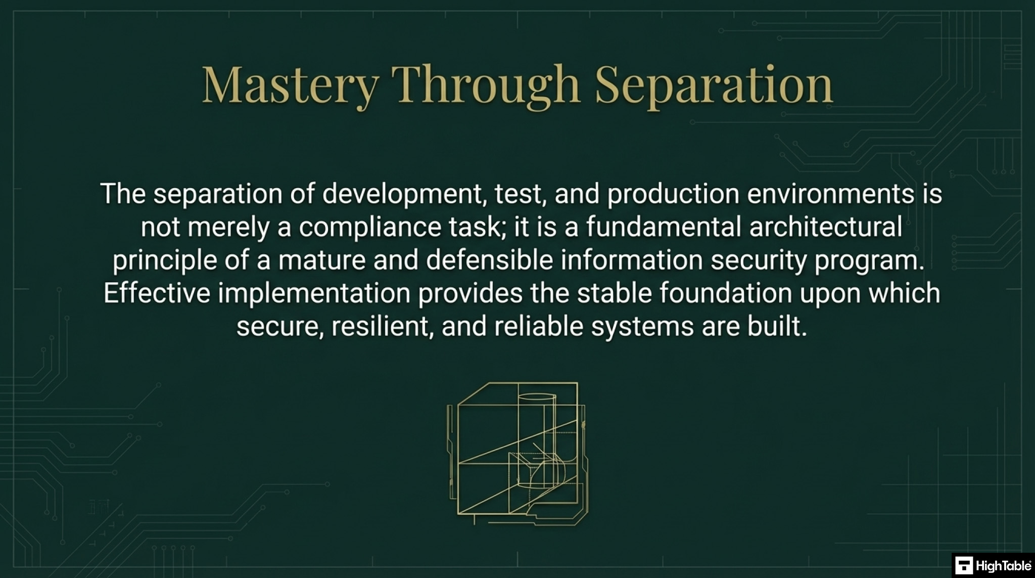 ISO 27001 Annex A 8.31 Separation of Development, Test and Production Environments - Overview