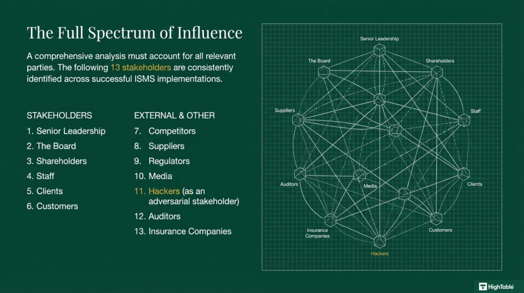 ISO 27001-2022 Clause 4.2 Understanding The Needs And Expectations of Interested Parties Explained - Example stakeholders - 5