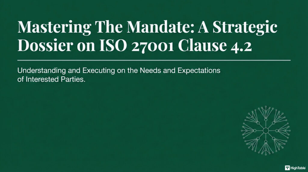 ISO 27001-2022 Clause 4.2 Understanding The Needs And Expectations of Interested Parties Explained - Introduction - 1