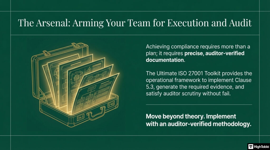 ISO 27001 Clause 5.3 Organisational Roles, Responsibilities and Authorities ISO 27001 Toolkit