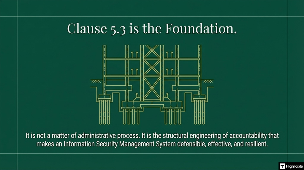 ISO 27001 Clause 5.3 Organisational Roles, Responsibilities and Authorities summary