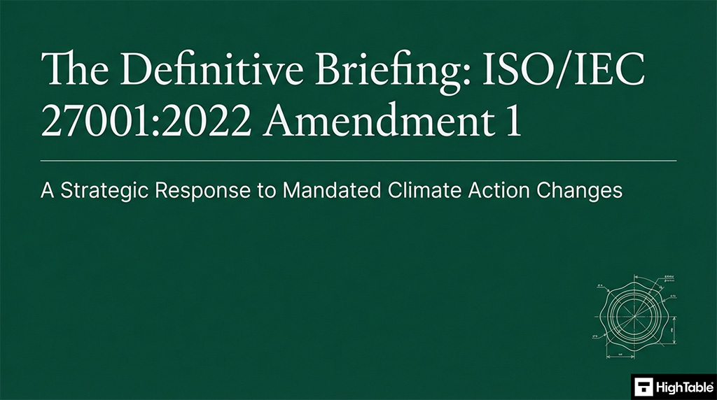 ISO27001-2022 Amendment 1 Climate Action Changes - Briefing Title