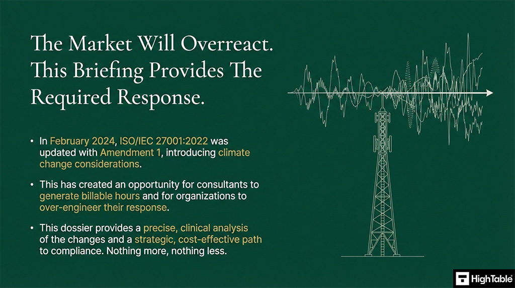 ISO27001-2022 Amendment 1 Climate Action Changes - Setting the scene