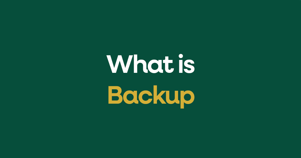What is Backup?