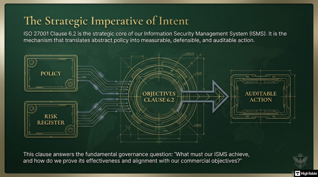 What is ISO 27001 Clause 6.2
