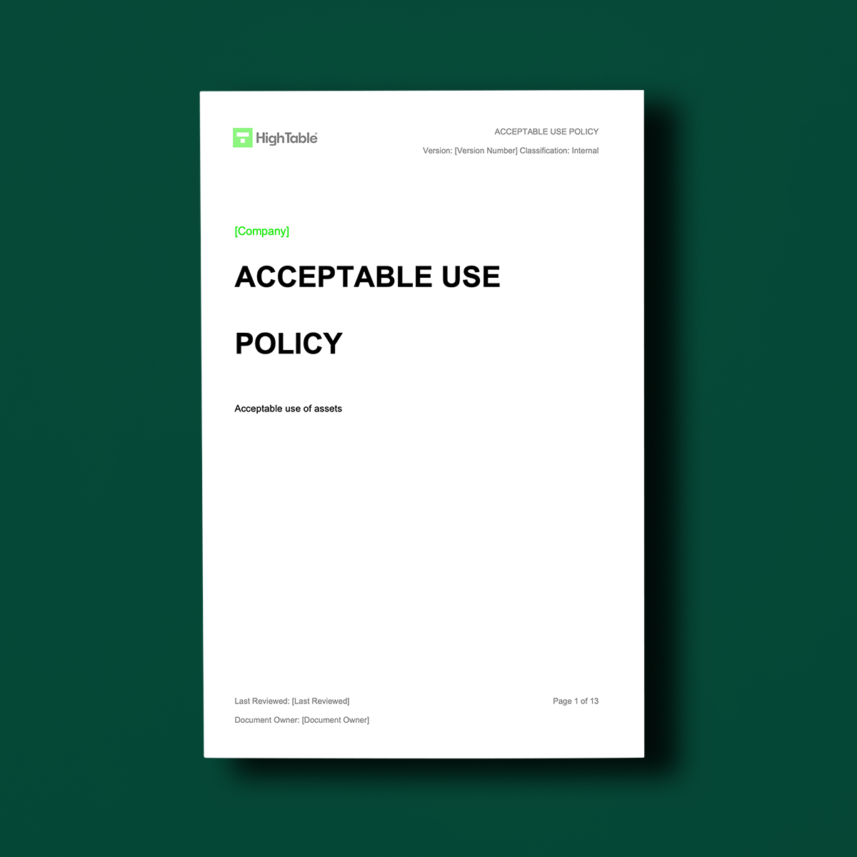 ISO 27001 Acceptable Use Policy Explained + Template