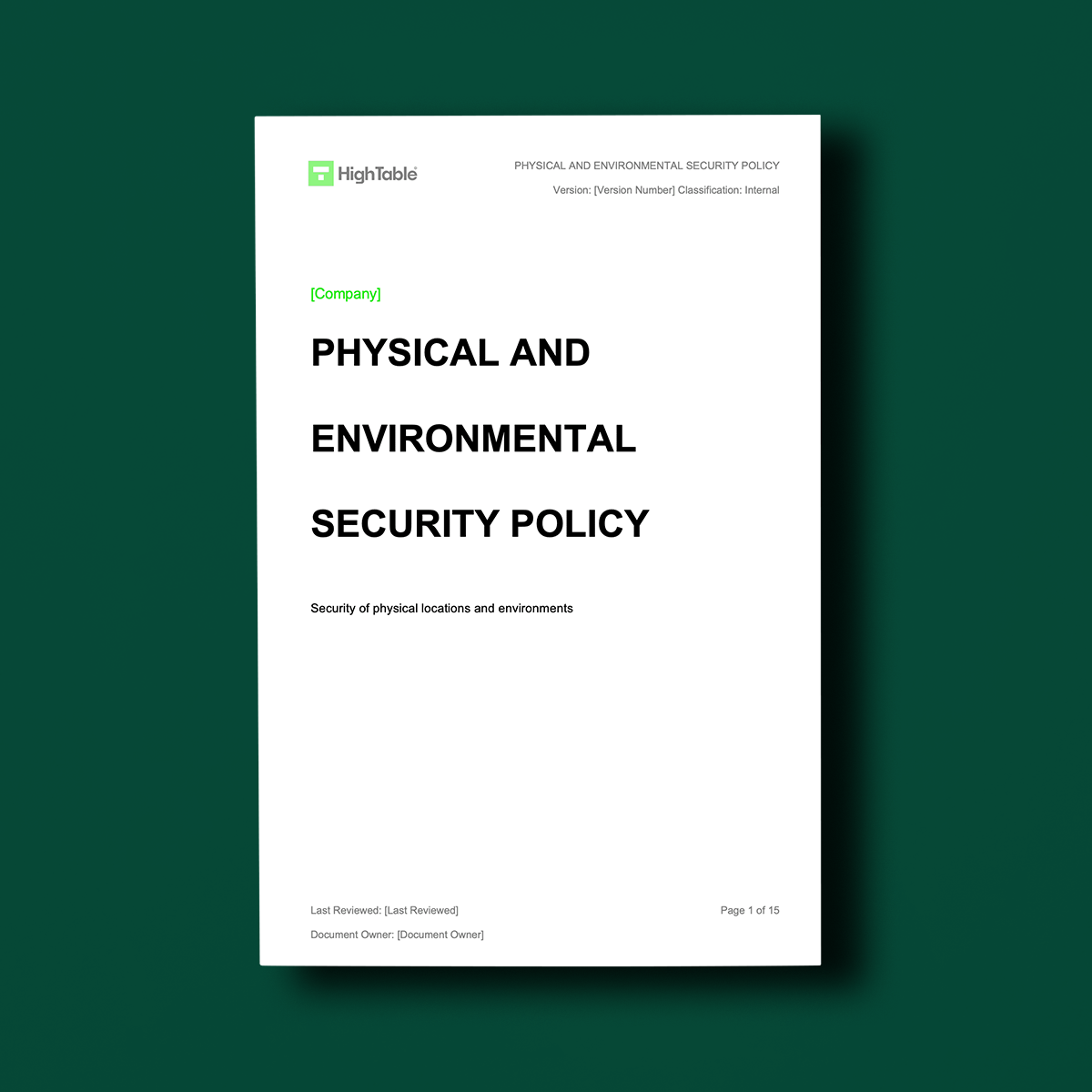 ISO 27001 Physical Security Policy Explained + Template