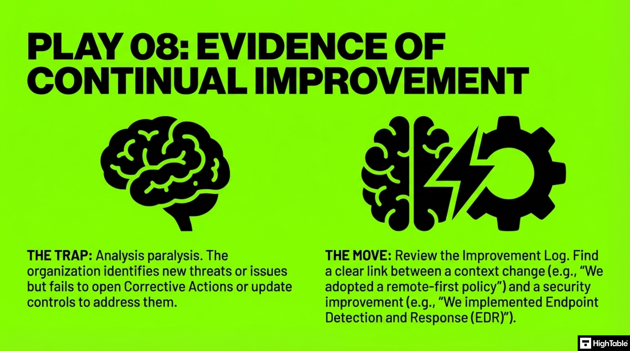 ISO 27001 Clause 4.1 Audit Checklist - audit continual improvement