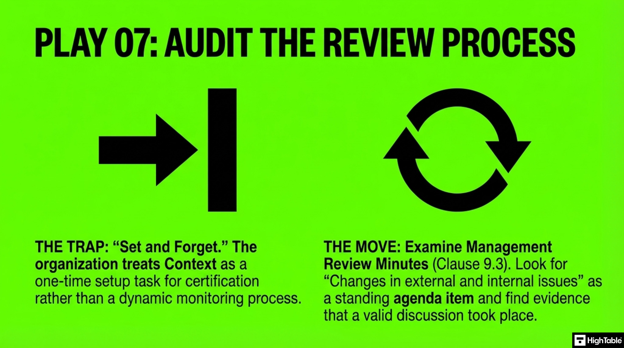 ISO 27001 Clause 4.1 Audit Checklist - audit the review process