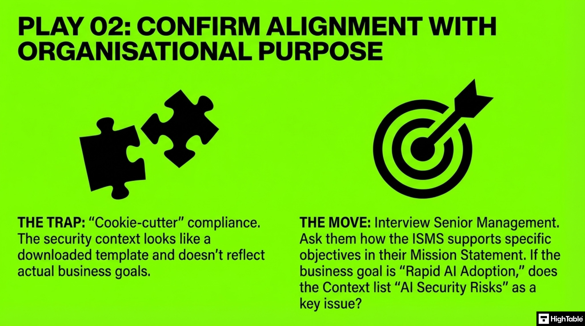 ISO 27001 Clause 4.1 Audit Checklist - confirm alignment with organisation purpose