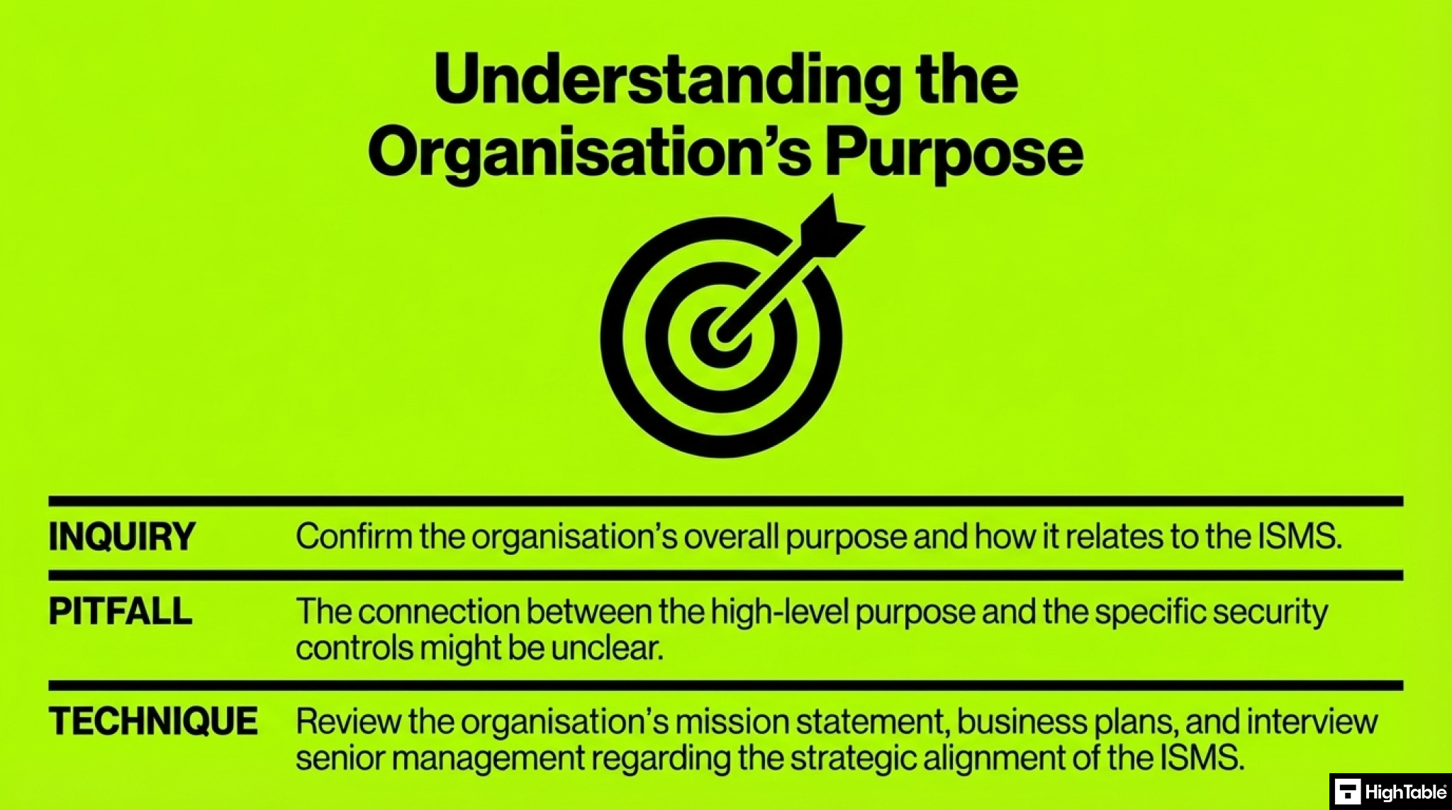 how to audit ISO 27001 clause 4.1 - understand the organisation purpose
