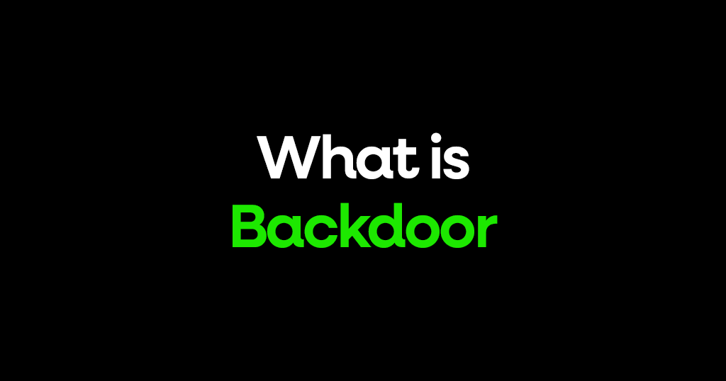 What is a Backdoor?